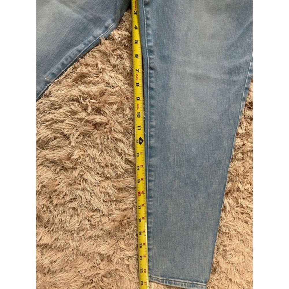 Express Skinny Mid Rise Hyper Stretch Light Wash Jeans Women Size Short 12 14 16 - Picture 9 of 10